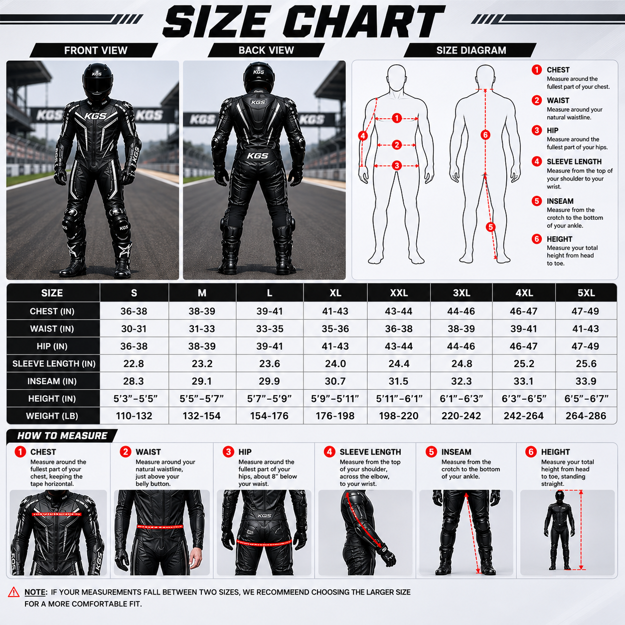KGS Phantom-X Black Racing Suit | Premium One Piece Motorcycle Racing Gear