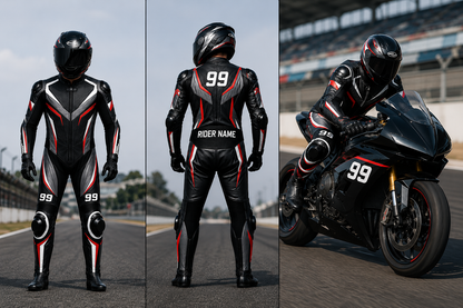 KGS Custom Racing Suit – Black / Red Edition