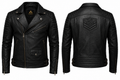 KGS Black Asymmetrical Biker Jacket | Premium Genuine Leather Motorcycle Jacket