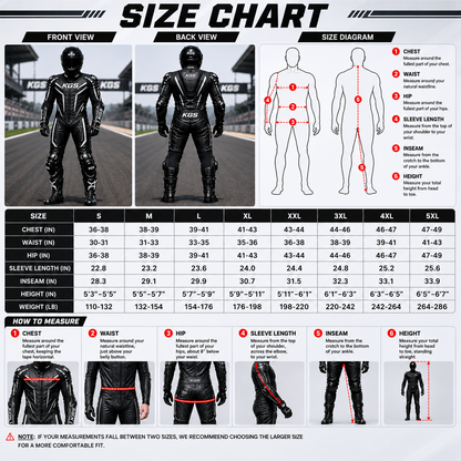 KGS Phantom-X Black Racing Suit | Premium One Piece Motorcycle Racing Gear